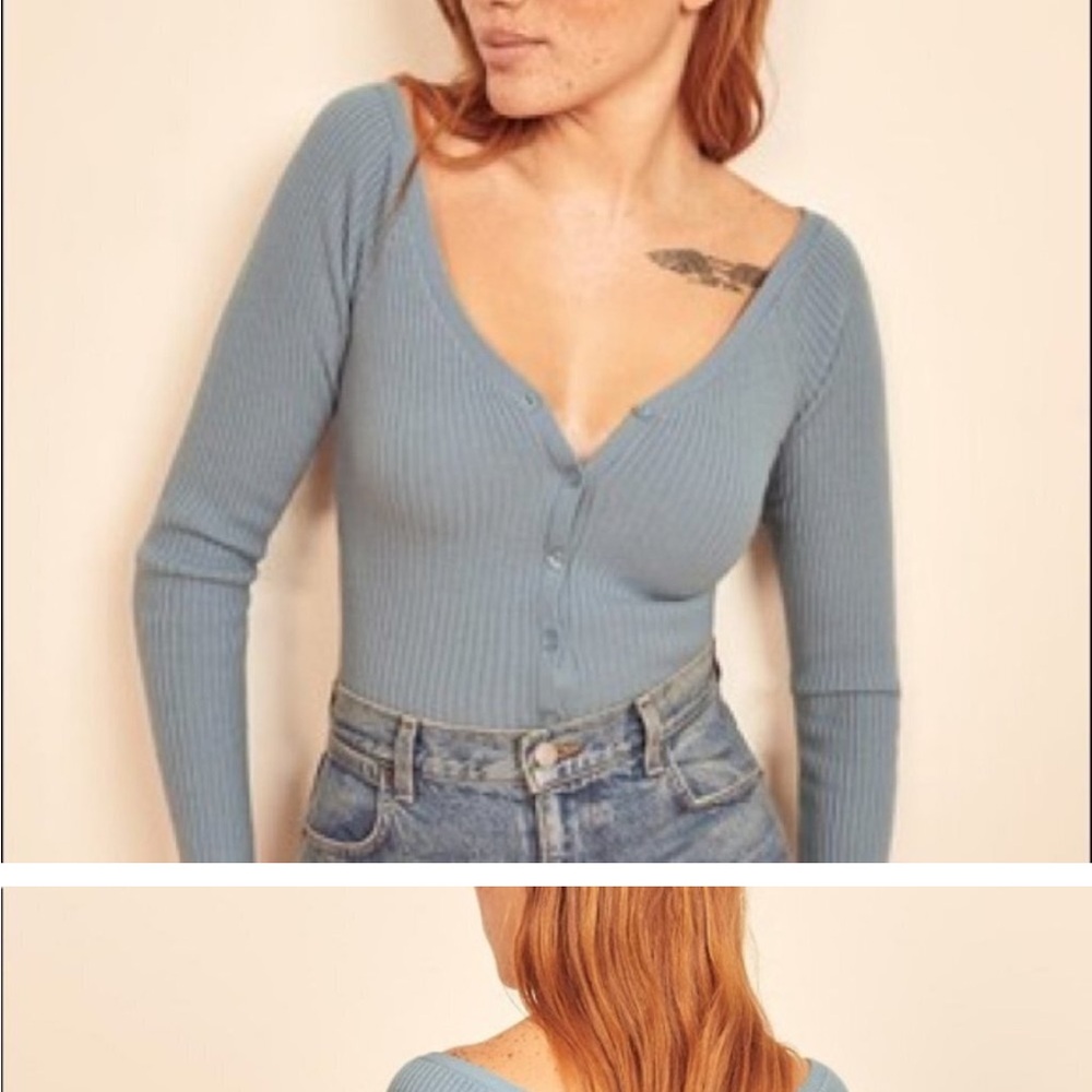 Reformation Faro Sweater in Parisian Blue size XS NWoT